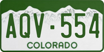 CO license plate AQV554