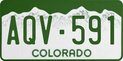 CO license plate AQV591