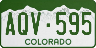 CO license plate AQV595