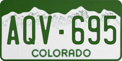 CO license plate AQV695