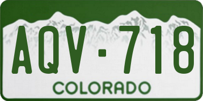 CO license plate AQV718