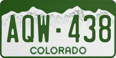 CO license plate AQW438