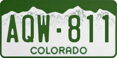 CO license plate AQW811