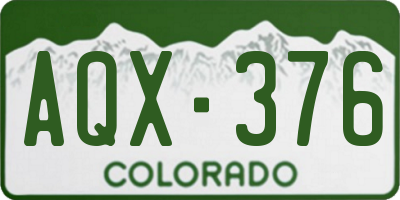 CO license plate AQX376