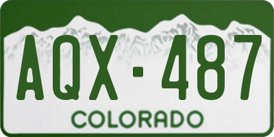 CO license plate AQX487