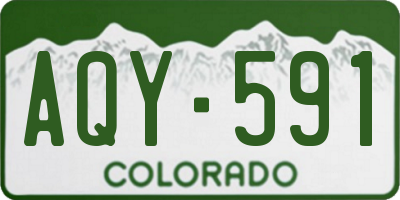 CO license plate AQY591
