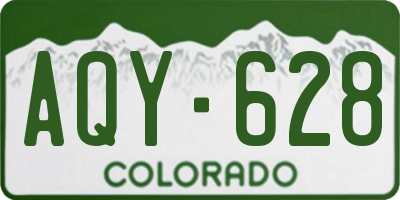 CO license plate AQY628