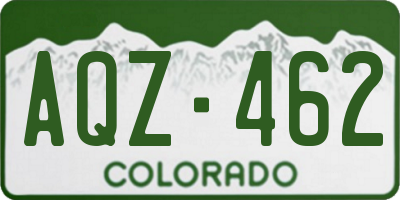 CO license plate AQZ462