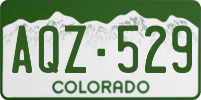 CO license plate AQZ529