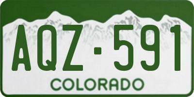 CO license plate AQZ591