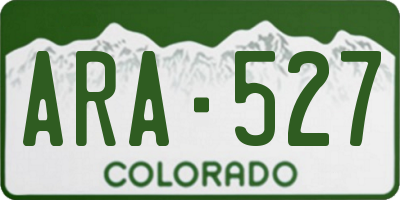 CO license plate ARA527