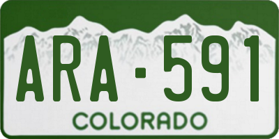 CO license plate ARA591