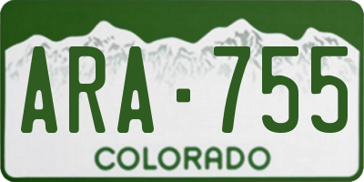 CO license plate ARA755