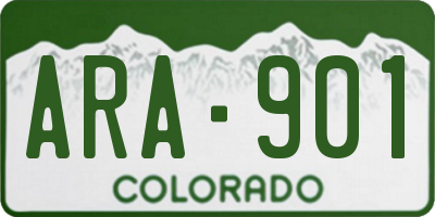 CO license plate ARA901