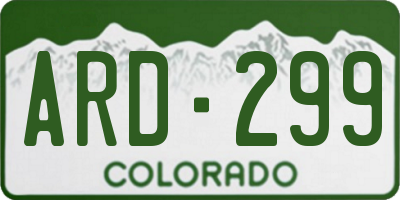 CO license plate ARD299