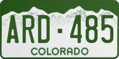 CO license plate ARD485