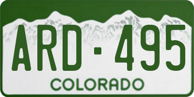 CO license plate ARD495