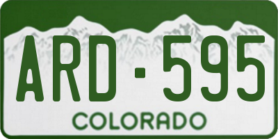 CO license plate ARD595