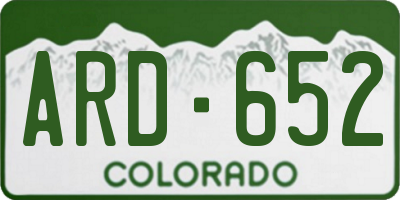 CO license plate ARD652