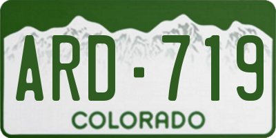 CO license plate ARD719