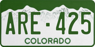 CO license plate ARE425