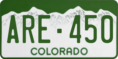 CO license plate ARE450