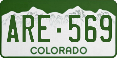 CO license plate ARE569