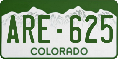 CO license plate ARE625
