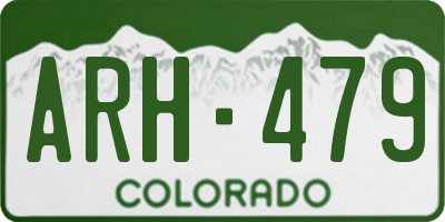 CO license plate ARH479