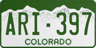 CO license plate ARI397