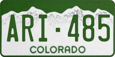 CO license plate ARI485