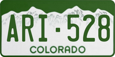 CO license plate ARI528