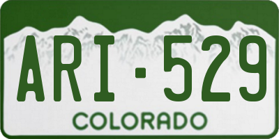 CO license plate ARI529