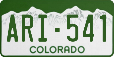 CO license plate ARI541