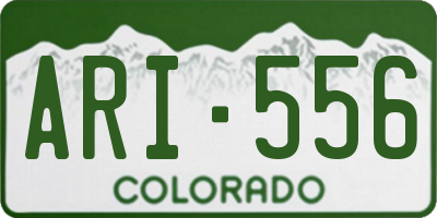 CO license plate ARI556