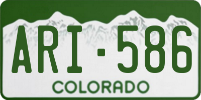 CO license plate ARI586