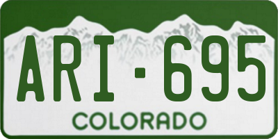 CO license plate ARI695