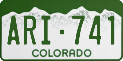 CO license plate ARI741