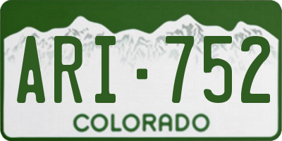 CO license plate ARI752