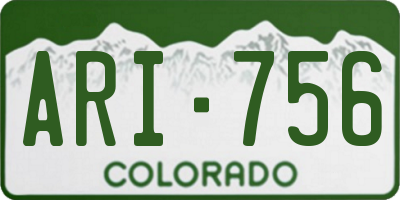 CO license plate ARI756