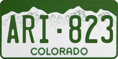 CO license plate ARI823