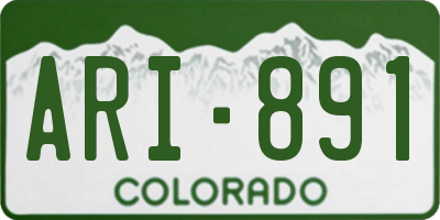 CO license plate ARI891
