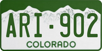 CO license plate ARI902