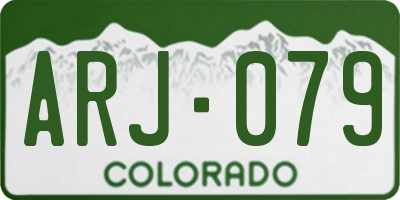 CO license plate ARJ079
