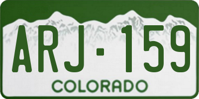 CO license plate ARJ159