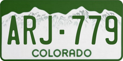 CO license plate ARJ779