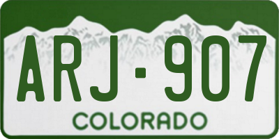 CO license plate ARJ907