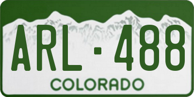 CO license plate ARL488
