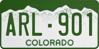 CO license plate ARL901