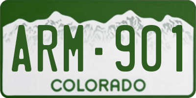 CO license plate ARM901